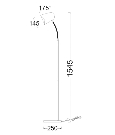 Floor lamp PASTEL26FL E27 Green