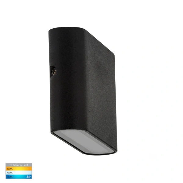 Wall light Lisse Fixed Down 3CCT LED 4W IP54 11.5cm BLK