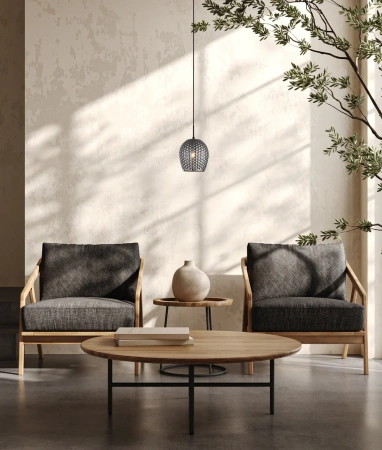 Pendant lamp Fossetta 2 E27 D19 SM