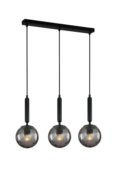 Pendant lamp TRATTINO 2X3S E27 black