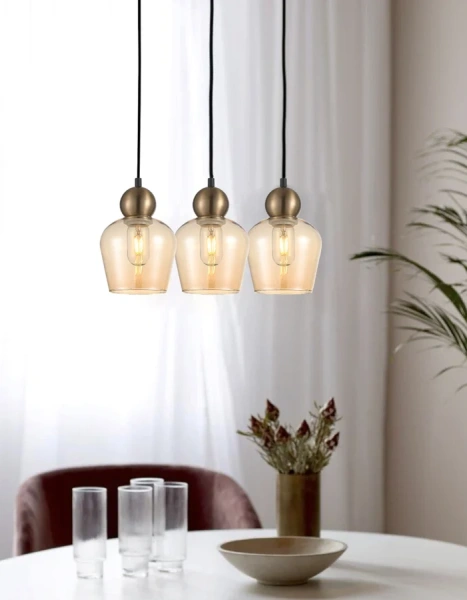 Pendant lamp CHAMPAN1 E27 bronze
