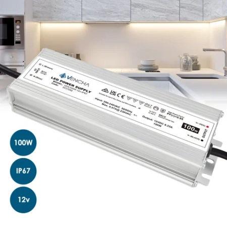 Driver LED VDX100W 100w 12v IP67