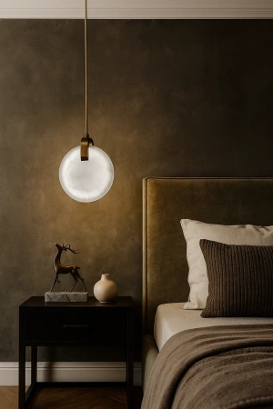 Pendant lamp Villastar 1 Alabaster Spanish Marble LED 6W CCT Dim BRS