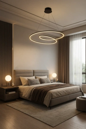 Pendant lamp Noize P80 LED 48W 3CCT BL