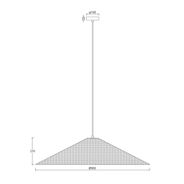 Pendant lamp Hikari Large E27