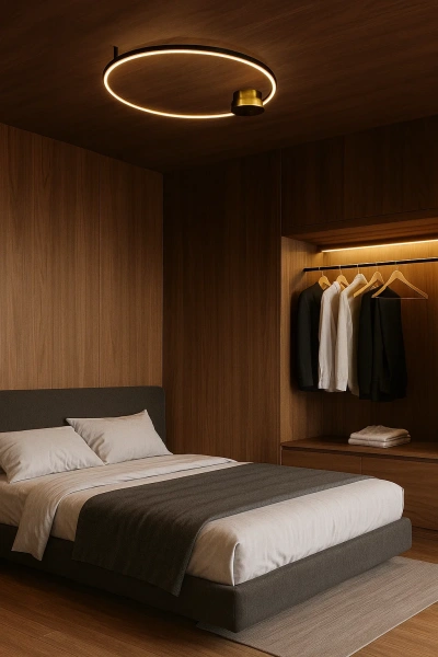 Ceiling wall lamp Aura C60 BK