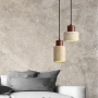 Pendant lamp Tibur 120 E14 Travertine