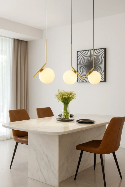 Pendant lamp Bolero P20 E27 BRS