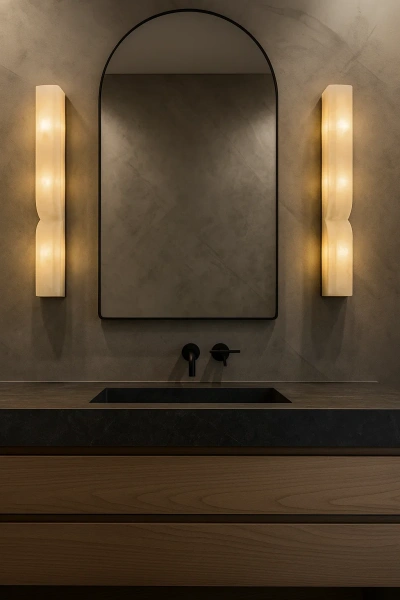 Wall light Lecera 2 Alabaster Spanish Marble G9 BRS