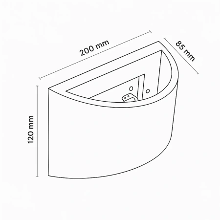 Wall lamp Numa Plaster G9 5W