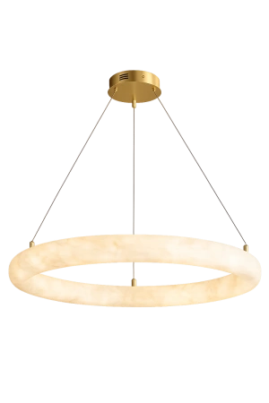 Pendant lamp Aragon P1 Alabaster Spanish Marble LED 30W CCT Remote BRS