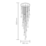 Pendant lamp Alabastro 25 LED D80 WHT