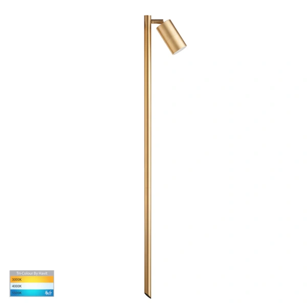Garden light Tivah Solid Brass TRI Colour Single Adjustable LED HV1403T-BR IP65