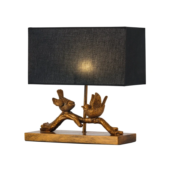 Table lamp Birds on Branch LED Gold