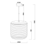 Pendant lamp Solis Cylinder E27