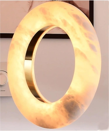 Pendant lamp Carinena P9 Alabaster Spanish Marble LED 72W CCT Dim BRS