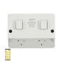 Ikuü Smart WiFi IP54 Double Power Point