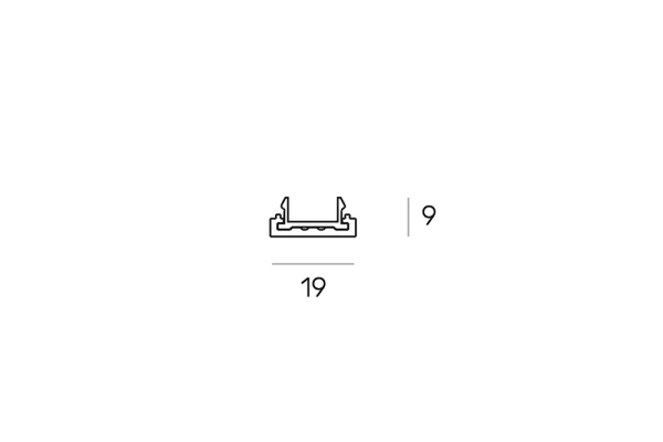 Surface track MUSE decorative cap Brass 20