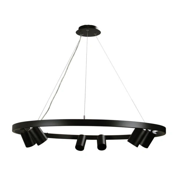 Pendant lamp PANO 6 SPOT BLACK