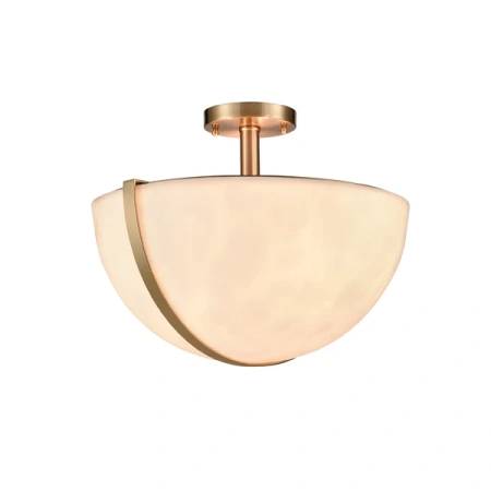 Pendant lamp Eclipse Marble Alabaster E27 BRS