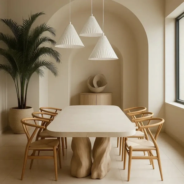 Pendant lamp Molten Plaster E27