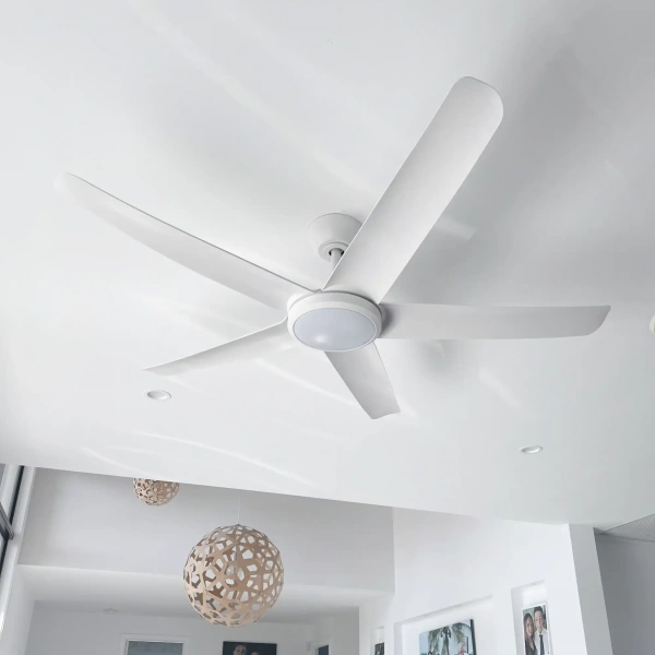 Ceiling Fan Flatjet 3-4-5 blades LED 24W CCT WHT 52