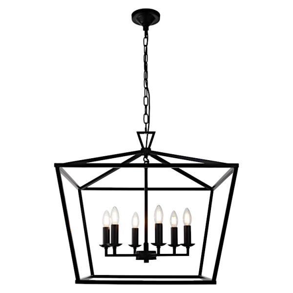 Pendant Light Perigan 6LT E14 BLK
