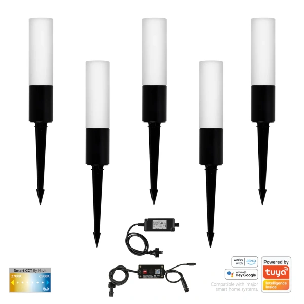 Spike light Akril 5 light kit CCT 15W WiFi BLK