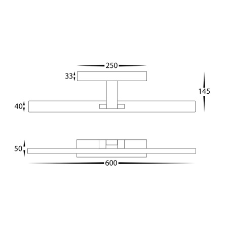 Wall light Vanita HV8102T-BLK L60 3CCT LED 30W BLK