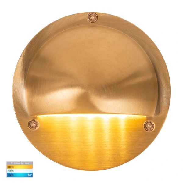 Step light Pinta Solid Brass with Eyelid HV2903T-BR IP65