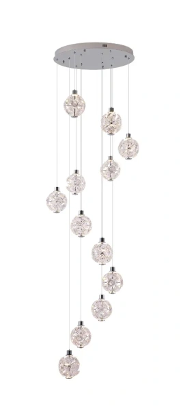 Pendant lamp ADRIANA 12 LED 80W CHR Remote
