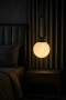 Pendant lamp Mores D15 Alabaster Spanish Marble G9 BLK