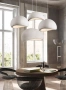 Pendant lamp Emi P45 E27 WHT
