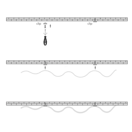 Bendable Aluminium Profile HV9693-1806 3m