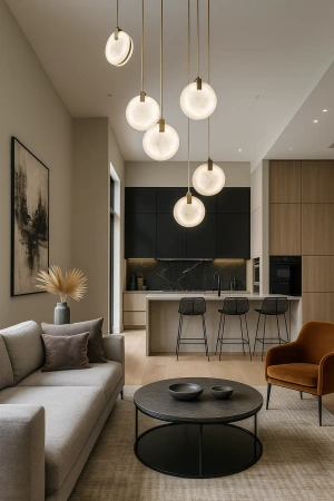 Pendant lamp Villastar 6 Alabaster Spanish Marble LED CCT Dim BRS
