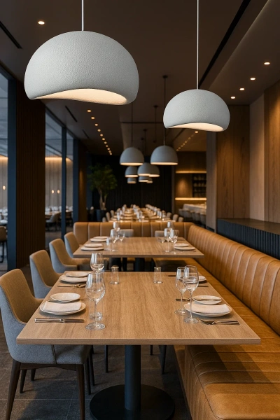 Pendant lamp Emi P38 E27 WHT