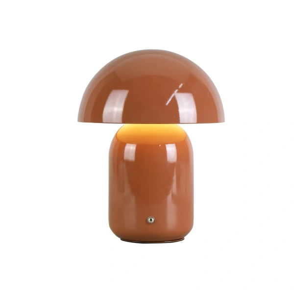 Table Lamp Mushroom LED CCT Dim Rechargeable Clay