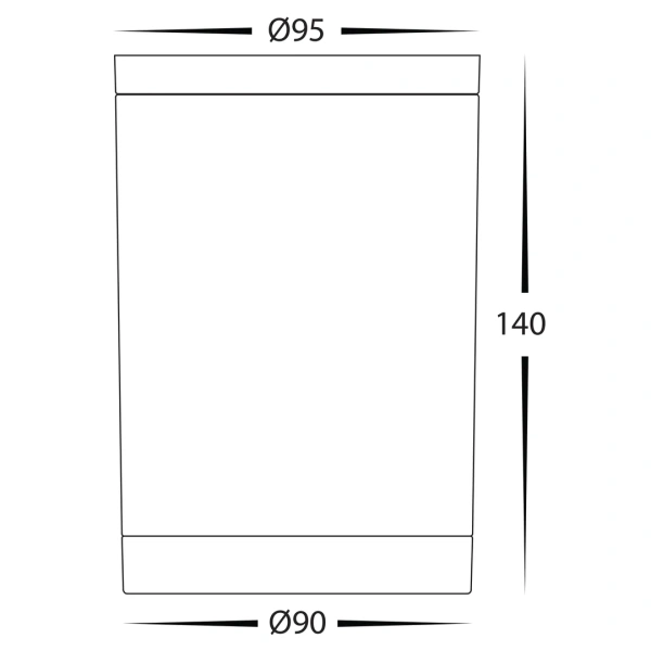 Surface downlight Lexan WHT 9in1 S GU10 3/5/7W IP54