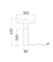 Table lamp Paraccu Travertine 8W LED