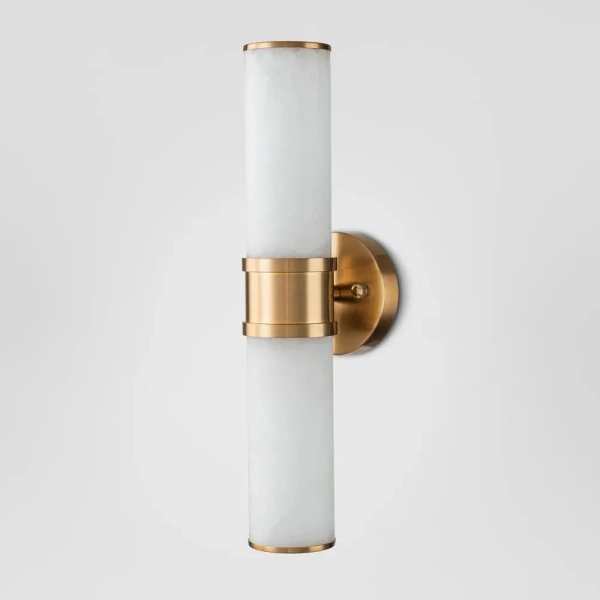 Wall light Herman Double Alabaster E14 BRS