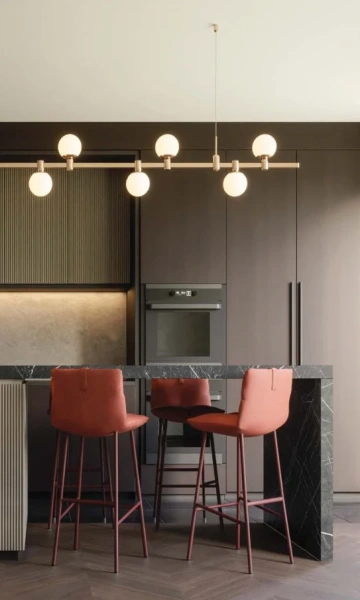 Linear pendant Gold track Modern 2 Z4000 2M LED 30W 3K