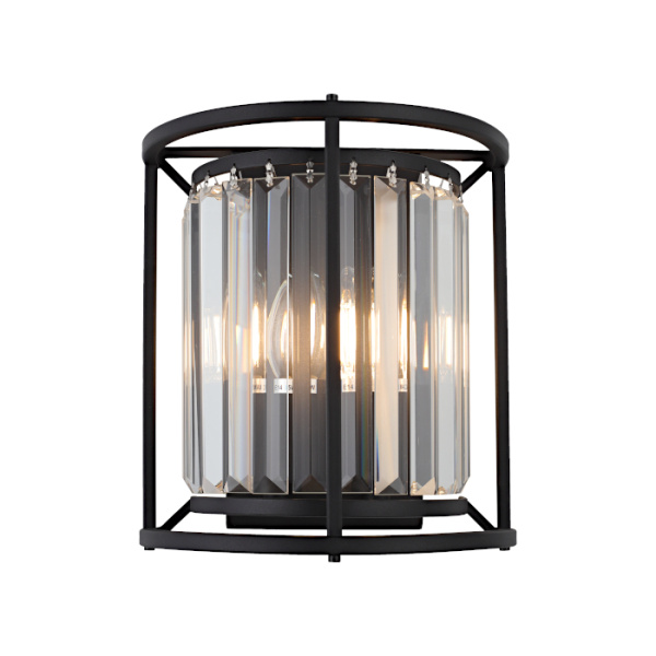 Wall Light Amelia 2LT E27 BLK