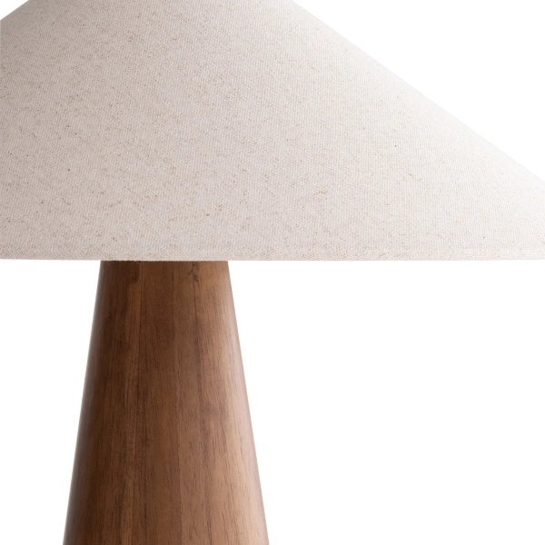 Table lamp Pyra E27 Walnut