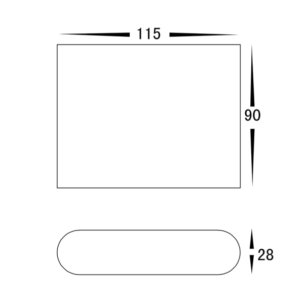 Wall light Lisse Up and Down 3CCT LED 6W IP54 11.5cm WHT
