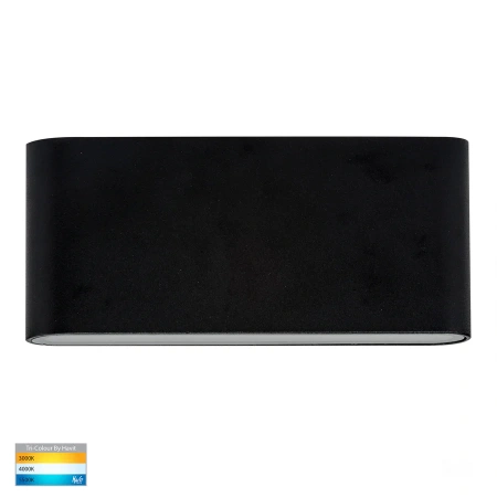 Wall light Lisse Fixed Down 3CCT LED 6W IP54 17.5cm BLK