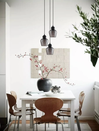 Pendant lamp CHAMPAN2X3R E27 black