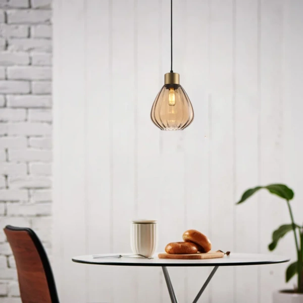 Pendant lamp TULIP1 E27 bronze