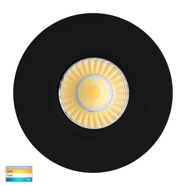 Recessed downlight Prime BLK Fixed 3CCT LED 12W IP54 BLK
