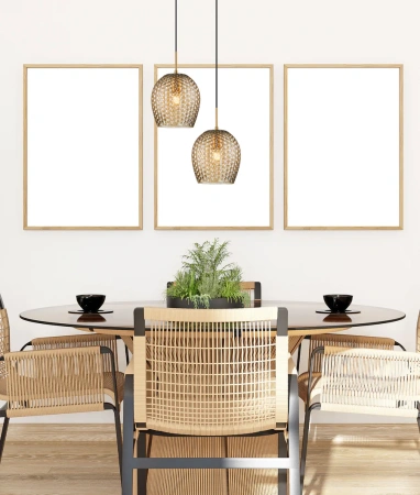 Pendant lamp Fossetta 1 E27 D19 AM