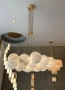 Pendant lamp Molina S13 Alabaster Spanish Marble G9 BRS